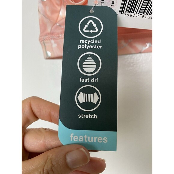 MTA Sport Bra Size L Peach Tie Dye Girls Youth No Padded Cross Back Strap - Picture 9 of 10